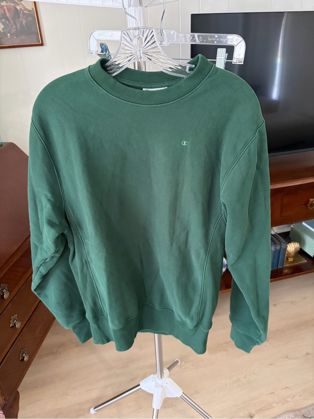 Champion Women’s Crewneck Sweatshirt - Forest Green